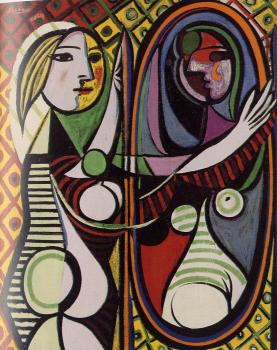 Pablo Picasso : woman at the mirror
